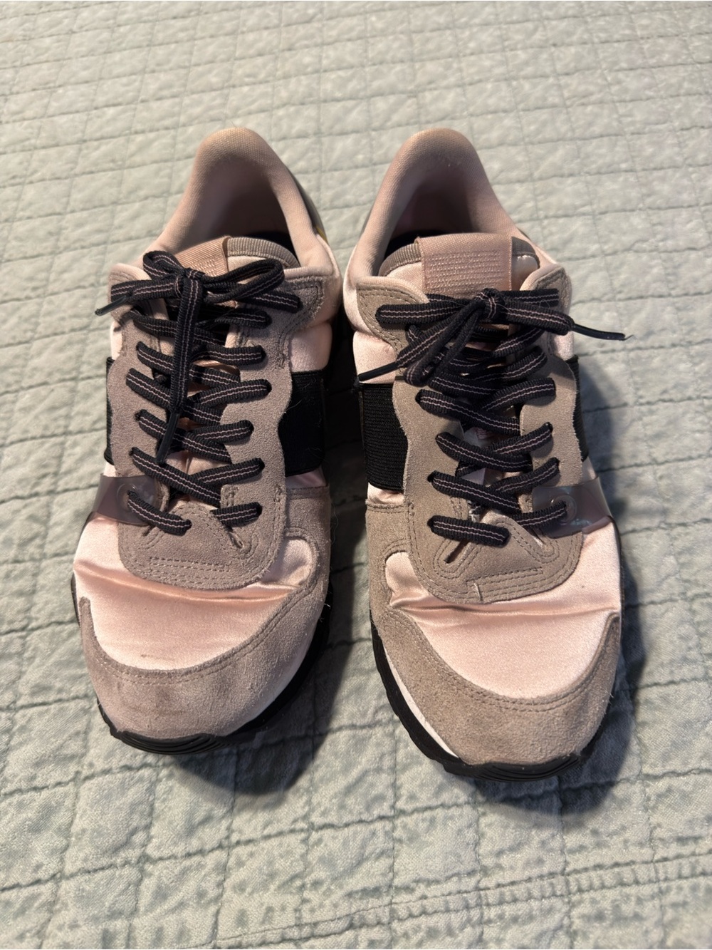 Nike Women’s Pink Suede & Satin Fashion Sneakers 8.5